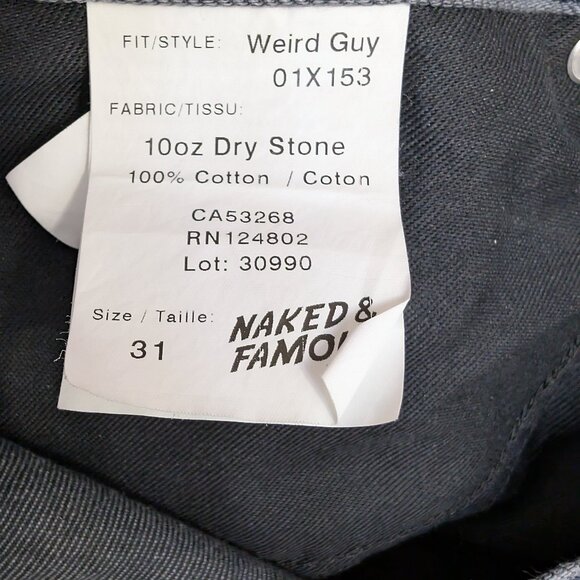 Naked and Famous Other - Naked And Famous Dry Stone Weird Guy Denim